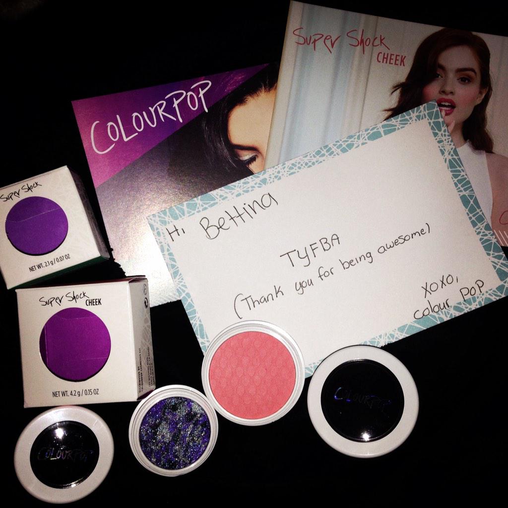 BettinaBridger's tweet image. @ColourPopCo is AMAZING! The company and the products! #blushaddict #beauty #colourpop #eyeshadow