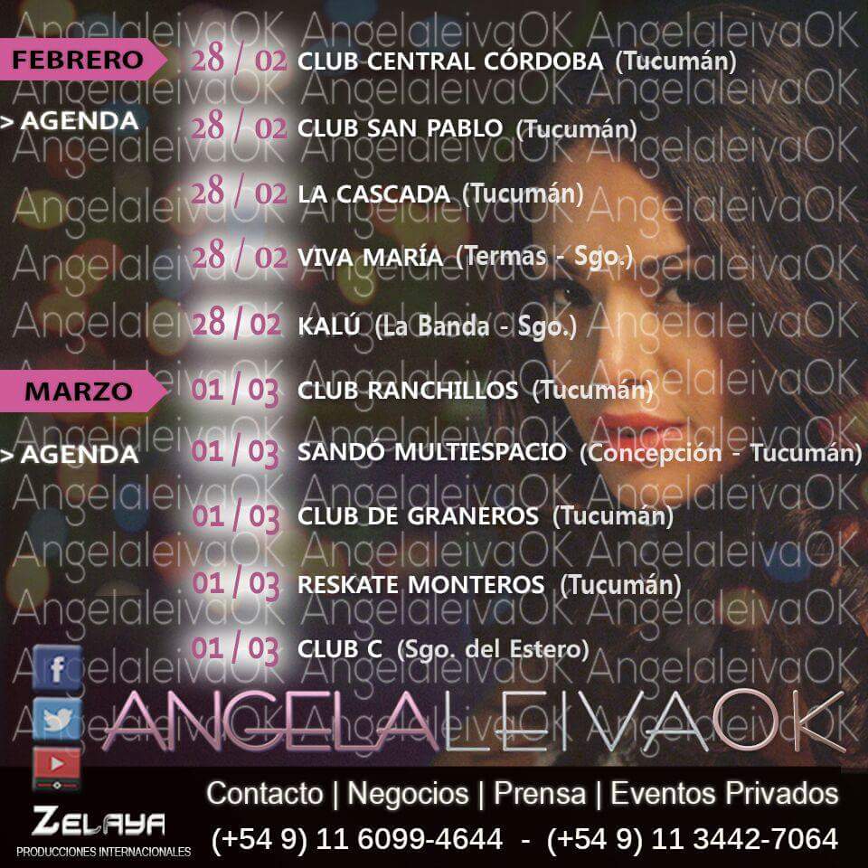 AngelaLeivaOk's tweet photo. Éste finde volvemos a Santiago y Tucumán!! http://t.co/oe79EWJAw6