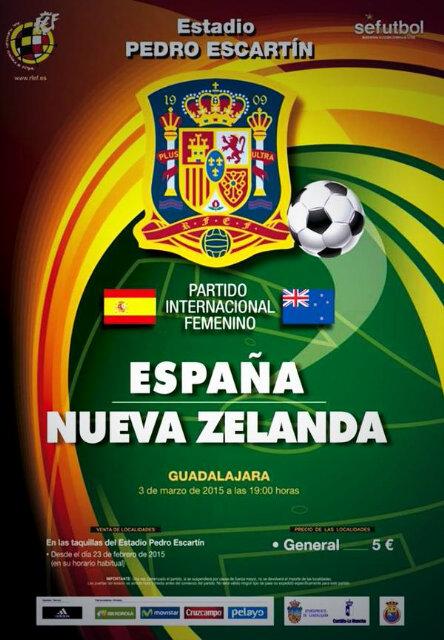 danyspeaker_'s tweet photo. El 3 de marzo la @sefutbol femenina se cita en #Guadalajara para jugar contra #NuevaZelanda en el #PedroEscartín. http://t.co/o7ppscX9lU