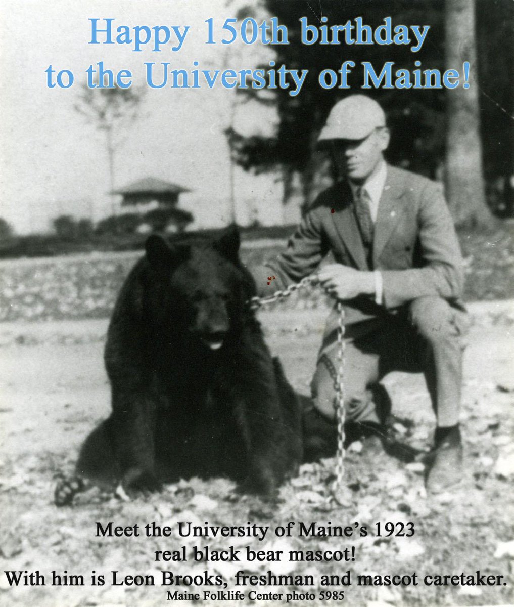 Happy 150th to UMaine! A photo from 92 years ago to celebrate the occasion. #UMaine150