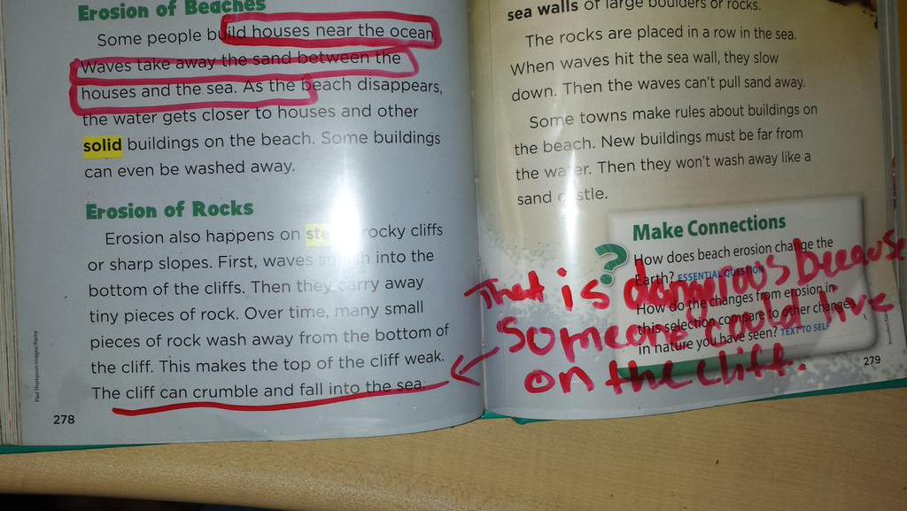 JessicaROwens's tweet image. Students search for text evidence with the use of a simple sheet protector #teachinghack @WoodholmeES @mwebsterbcps