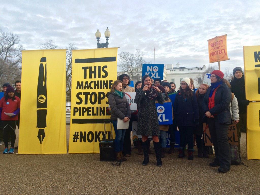 zhaabowekwe's tweet photo. Today is #VetoKXL day! Up next, #RejectKXL. #LoveWaterNotOil #RejectAndProtect http://t.co/15CtXPfFjZ