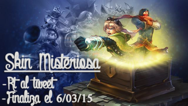 LOLPicturs's tweet image. Se sortea una skin misteriosa, quieres ser el ganador?
-RT al tweet
-Finaliza el 6.03.15
Suerte a todos (*^*)
