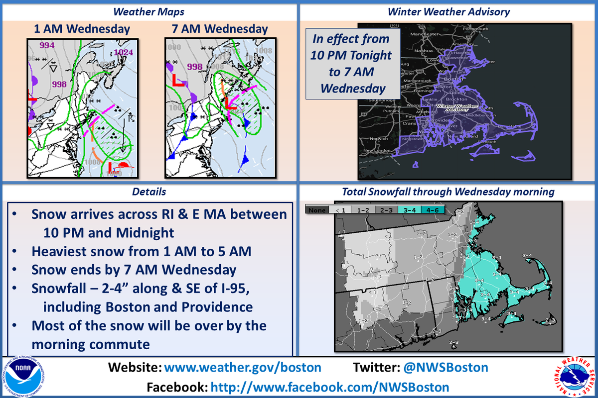 NWSBoston's tweet photo. More light snow coming tonight into early Wed morning.  Check out the details: http://t.co/cdGBrgi0Jz