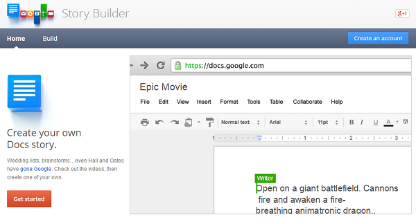 ICTmagic's tweet photo. Make written stories videos with this Google Docs simulator. Just input text #ukedchat #edchat http://t.co/uLtJlxv84P http://t.co/6Mv08PfdE9