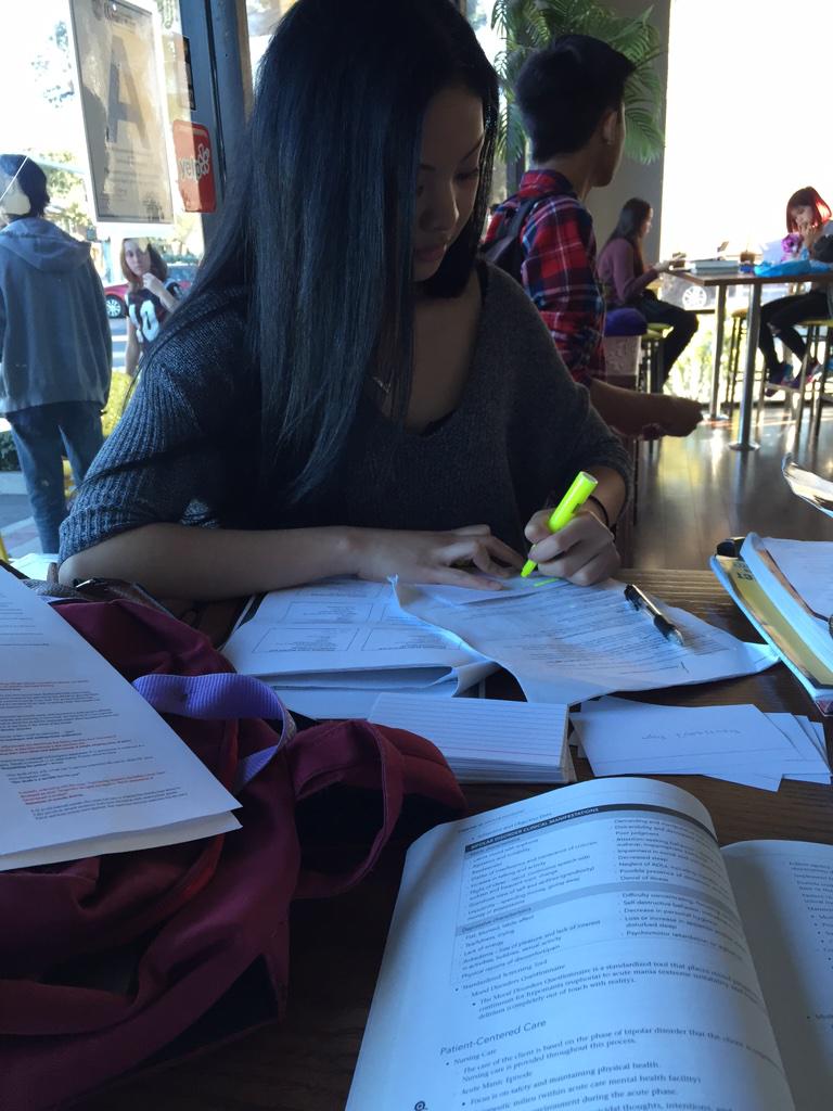 maeganjoyy's tweet photo. “@heyjeanna: the two types of studying goin on right now. #yourfuturenurses http://t.co/avqAq2k69B” she wanna go to csulb so bad
