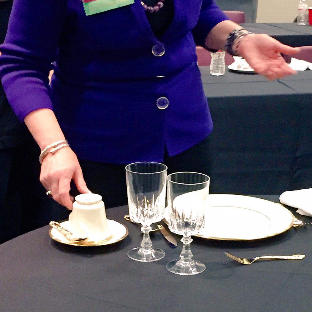 PRSSAHouston's tweet photo. #BeTheProfessional by placing your coffee cup upside down to indicate that you don't want coffee @PRSAHouston http://t.co/QxEDTAWgnV