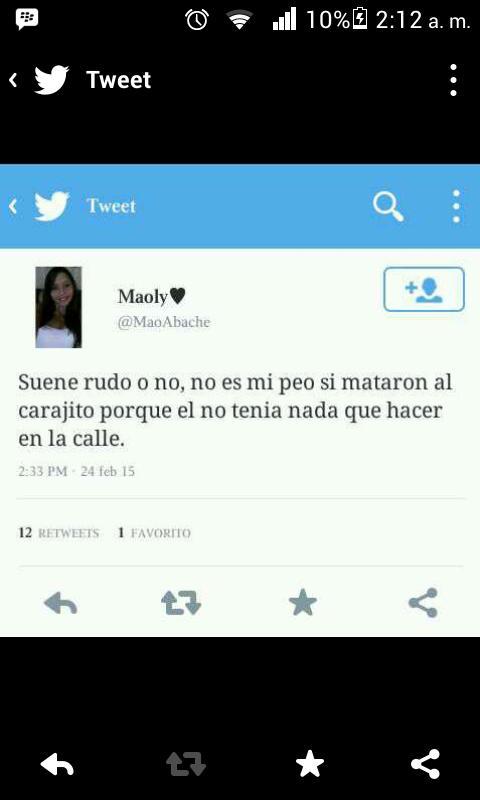 RamirezDaniela8's tweet photo. Pobre ignorante . imbécil como puedes decir eso http://t.co/xnZZeVyQNa