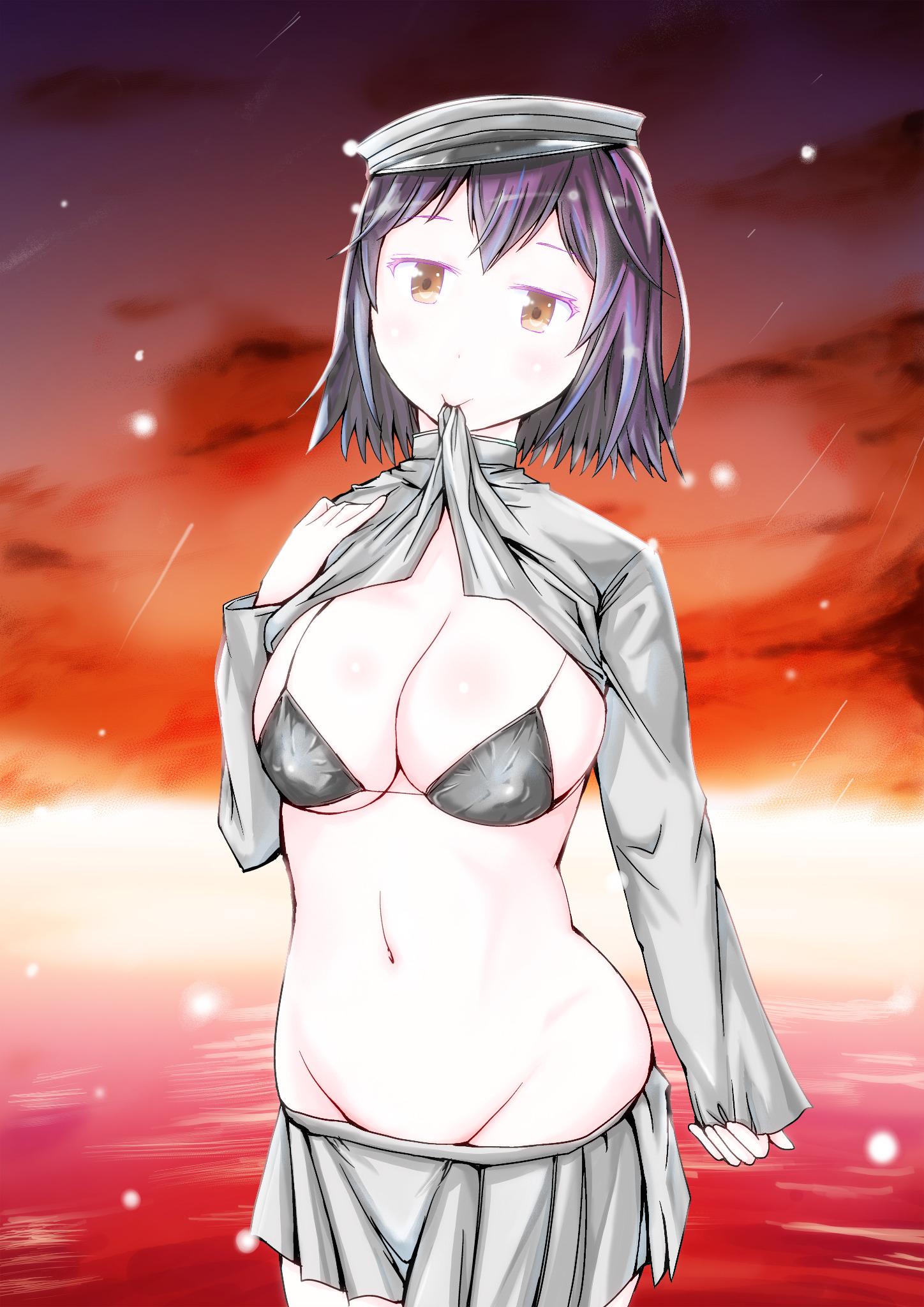 ムロヨシ タカシ 室吉隆 あきつ丸 超絶今更のたくし上げ黒ビキニ たくし上げ黒ビキニ 描いてみたかったんだよー Http T Co 3e5br5o9q0