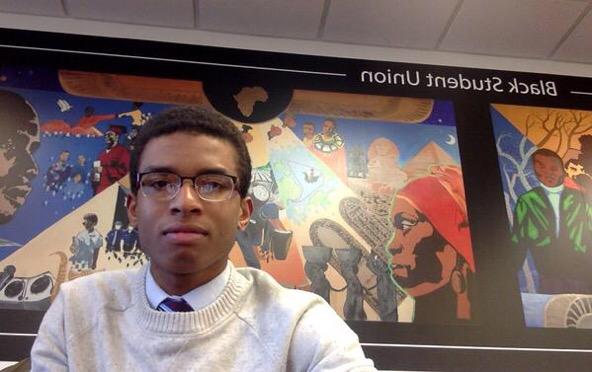 HuntleyHouse's tweet photo. Matthew Ogbeifun is double majoring in Psychology and Cinema/Media Studies #UMNHuntleyHouse #TieTuesday #Live17th http://t.co/wjFhIt79mI
