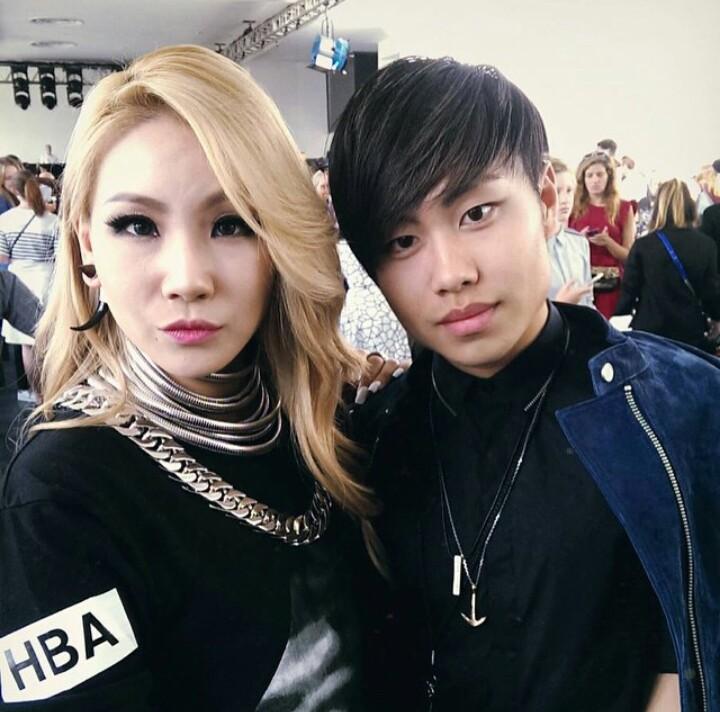 WeLoveChaerin's tweet photo. Fashion editor Tristen uploaded a photo with CL at Hood by Air show @ New York fashion week http://t.co/dsE6h0KkAj