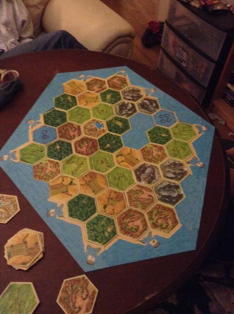 Catan night at Maanhause! #Catan #gamenight