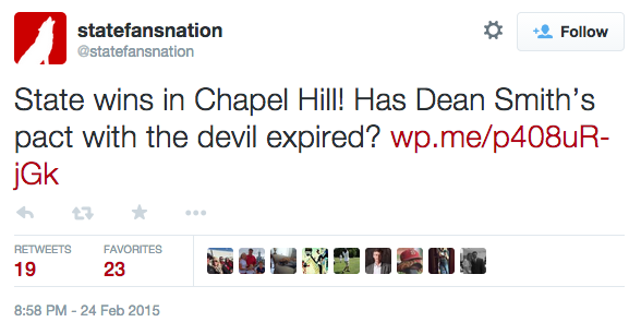 thrillcitync's tweet photo. This, among other reasons, is why there was not a "DEAN" tribute of the NC State variety. #makeaSTATEment http://t.co/WhVC0j0tbQ