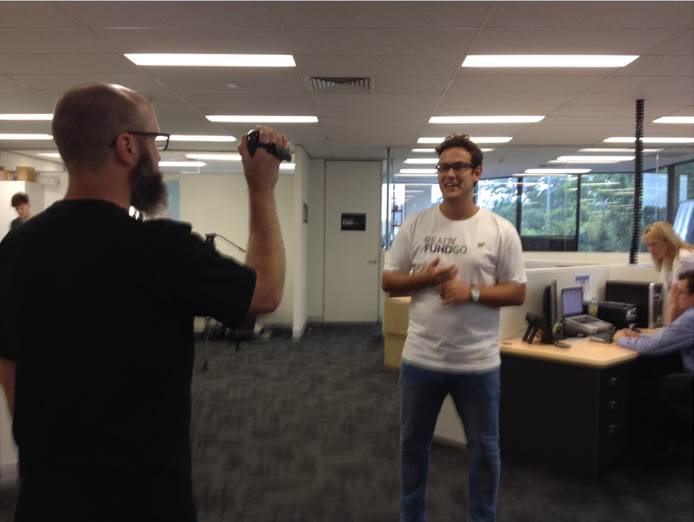 ReadyFundGo's tweet image. Here’s a little behind the scenes SNEAK PEAK of our team in action! Look out for our upcoming VIDEO! #readyfundgo