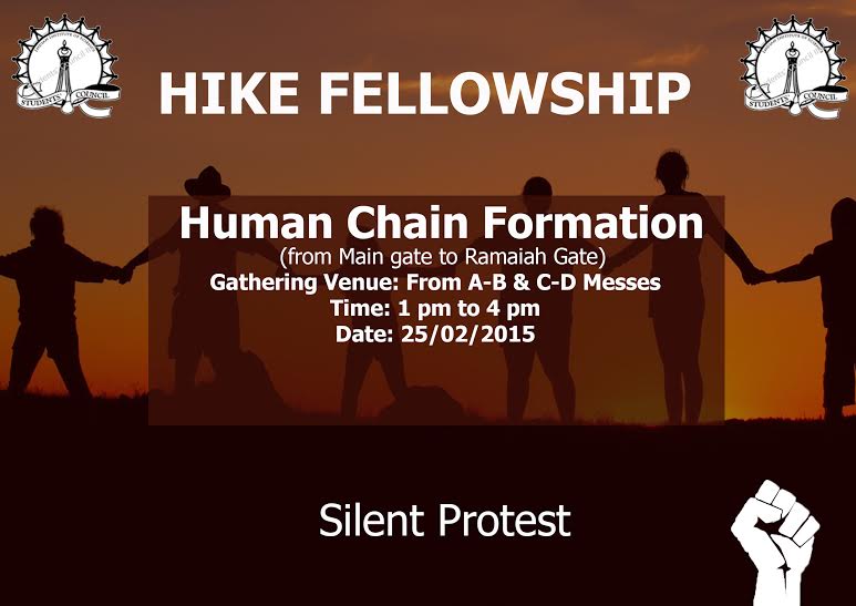 biomedikals's tweet photo. Human Chain today, All Scholars in and around Bengaluru. Please reach IISc
#RespectResearcher #HikeFellowship
Plz RT http://t.co/gKWQuvBM6O