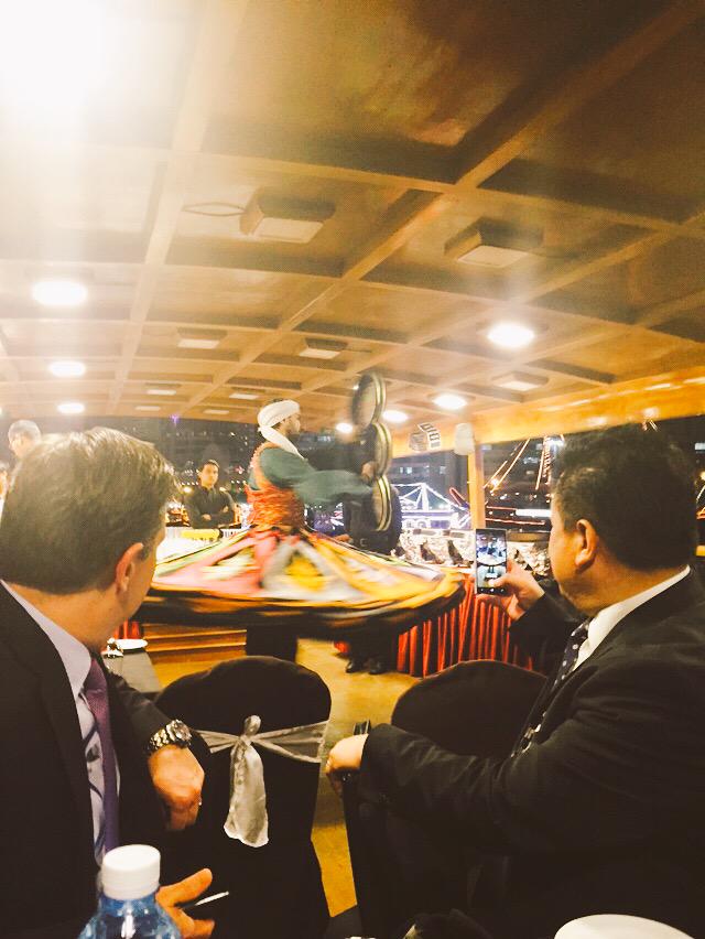 Sunset cruise in Dubai last night with amazing local dancing, great dinner, and of course, ag investing discussions