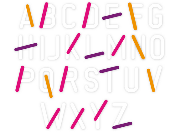 WORKSHOP_RETAIL's tweet image. Au cœur de la biologie de demain: Un alphabet typographique spécifiquement crée pour #Biopath workshop.fr/work/biopath/