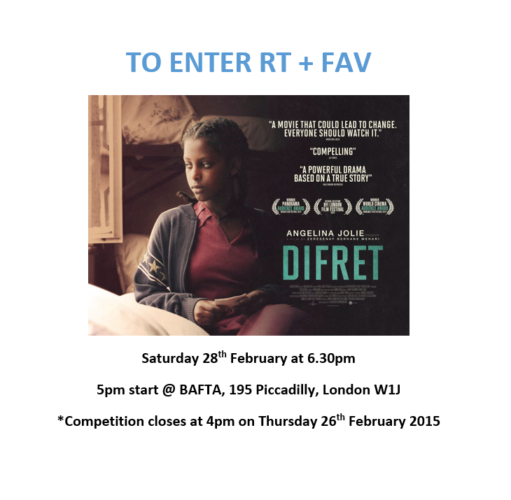 truthaidmedia's tweet photo. RT @EthioEmbassyUK: RT+FAV to win 2 tix to exclusive screening of #DIFRET b4 UK launch 6 Mar http://t.co/R1fMwWM9ox http://t.co/0OGriwHiaK