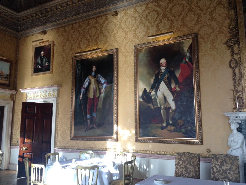 We have been busy putting up our new art work in the house, the Ballroom is still looking stunning! #art #statelyhome