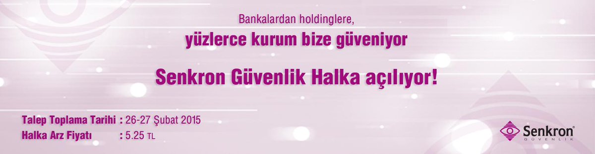 Senkron Güvenlik Halka Açılıyor!