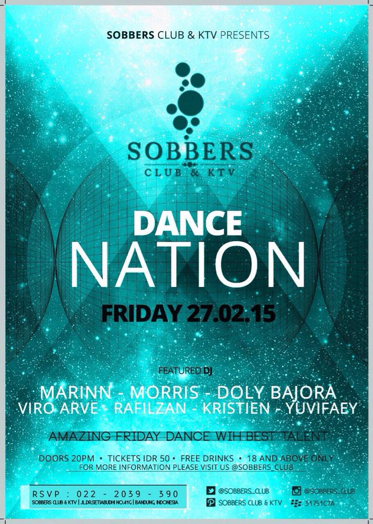 <a href="/BandungClubbers/">Clubbers Bandung</a> Friday (27/02) <a href="/SOBBERS_CLUB/">Sob</a> w/ <a href="/marinn_marino/">MARINN</a> <a href="/SeyMorris/">Erga Yasa Puraga</a> <a href="/DolyBajora/">Doly Bajora</a> <a href="/ViroArve/">Viro Arve</a> <a href="/rafilzan/">tukang ngambil gambar</a> @yuvifaey