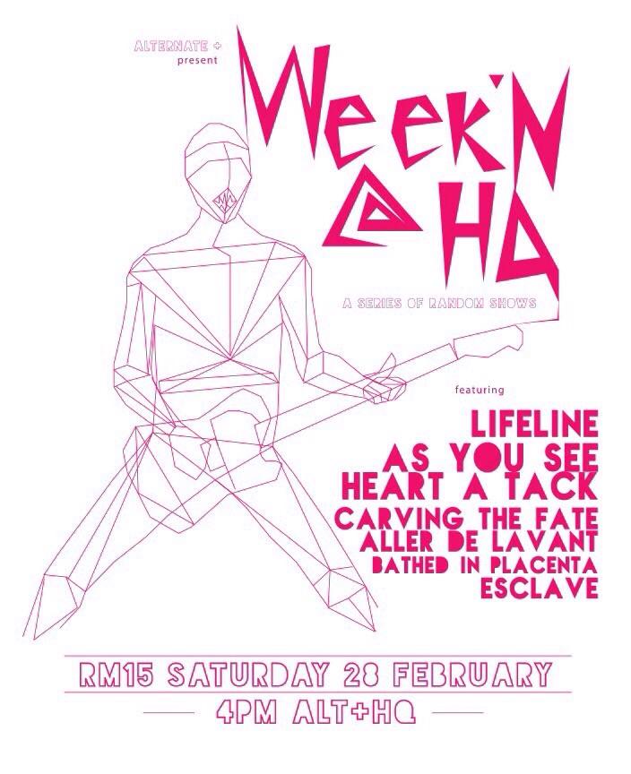 Ths saturday@ALT+HQ our brother <a href="/lifelinehc/">LIFELINE</a> <a href="/AsYouSeeBand/">As You See</a> @HeartATackband  @EsclaveHC <a href="/allerdelavantMY/">Allerdelavant</a> and more,!!