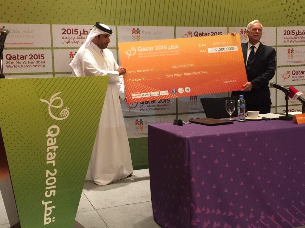 "This amount will benefit the #education of 25,000 kids for a full year." - Marcio Barbosa, CEO of #EAA #OOSC