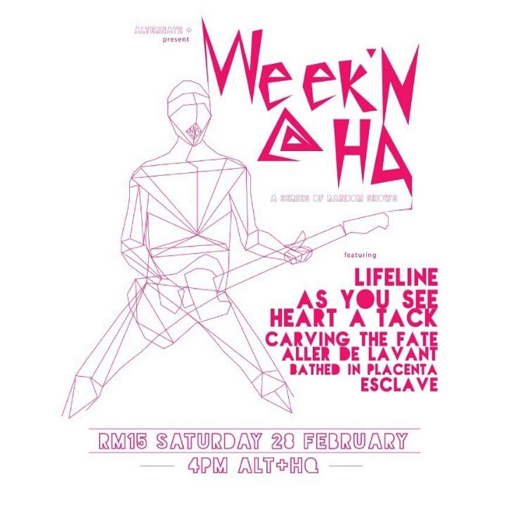 this saturday..... we playing at alt HQ with <a href="/lifelinehc/">LIFELINE</a> @BIPBand and many more..... come guys..