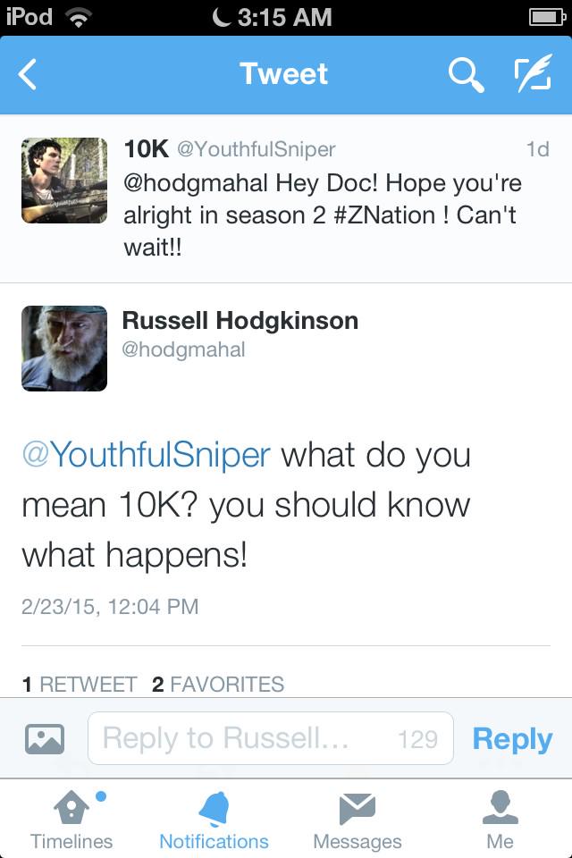 // He responded !!!!! #ZNation