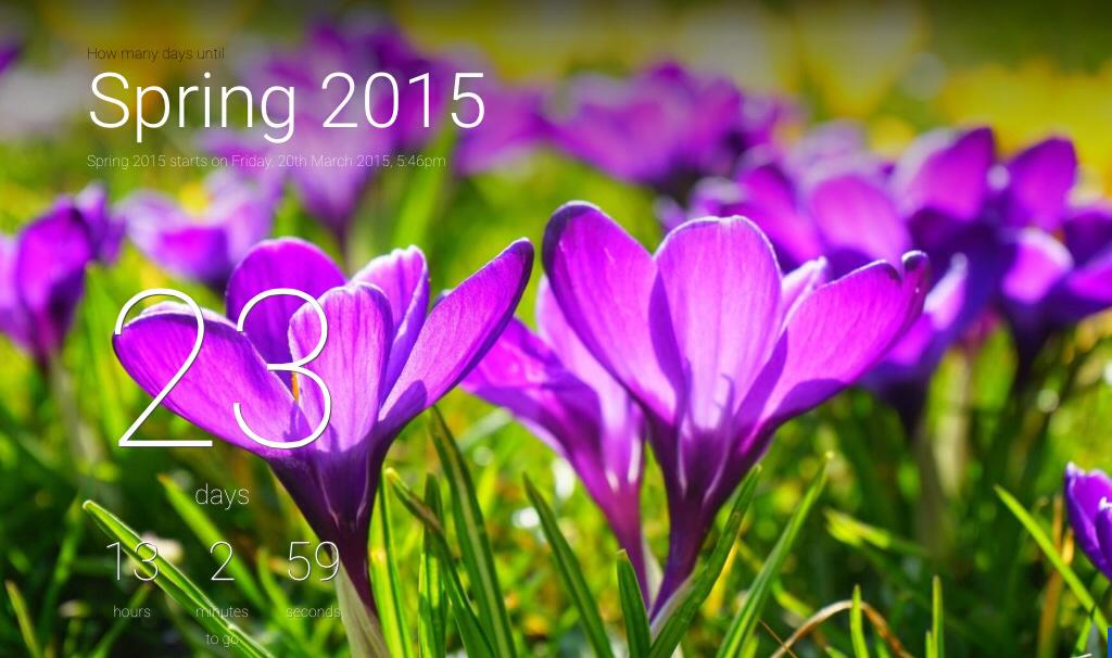 ginia64's tweet image. #DaysUntilSpring 23
days.to/spring/2015 💐