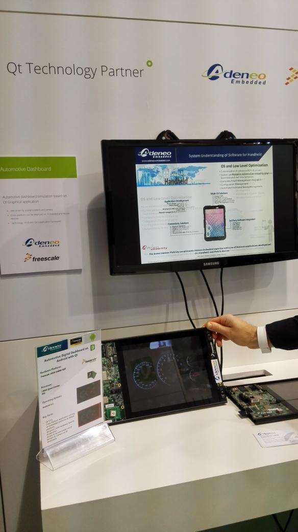 qtproject's tweet image. Hello Embedded World. Check out #Qt on automotive demos. Hall 4-308 @AdeneoEmbedded @KDABQt #embeddedworld2015