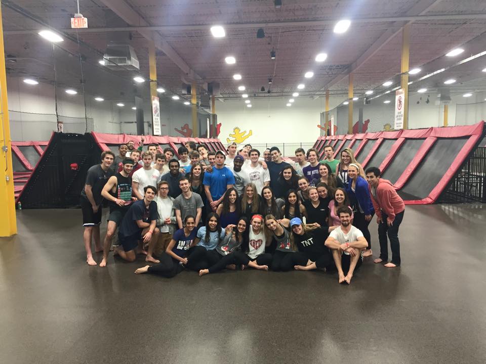 Thanks <a href="/SAE_NU/">Sigma Alpha Epsilon</a> for having some good old weeknight fun with us at Xtreme Trampolines last night! #newtraditions
