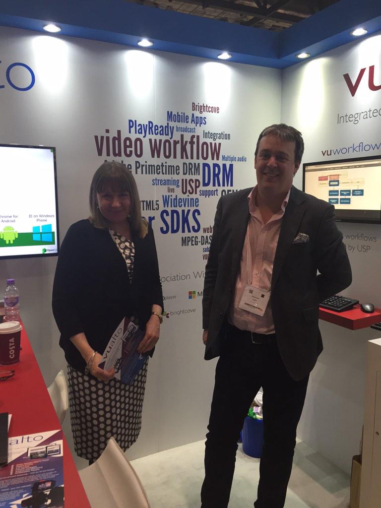 Vualto's tweet photo. Come &amp; see the new HTML5 HLS player from @OpenTelly on stand N50 @BVExpo #vuplay #vudrm #vuworkflow #vualto http://t.co/OGzNKSO3k6