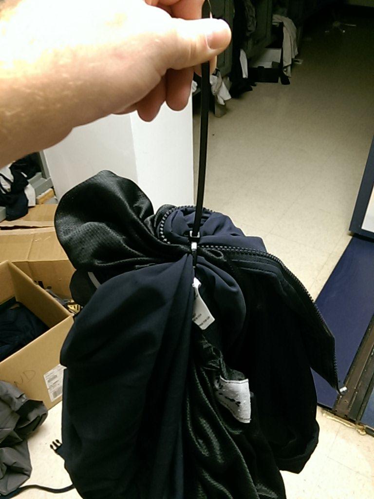 Athletes need to learn to not put personal laundry in the wash. #zipties should correct this