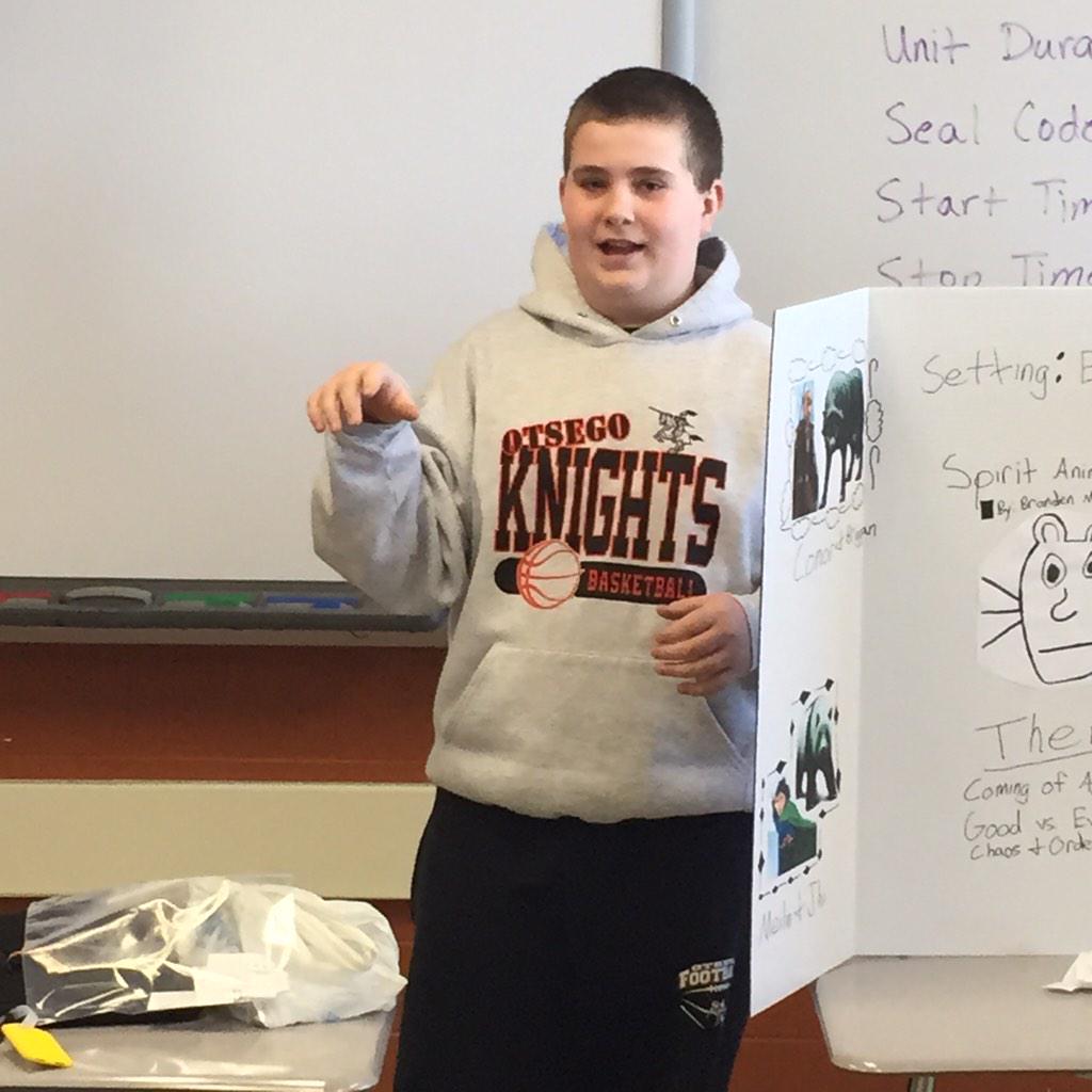 mgduhamel's tweet image. Spirit Animal book report. Students were given "nectar" to drink in order to summon spirit animal. #peerinvolvement