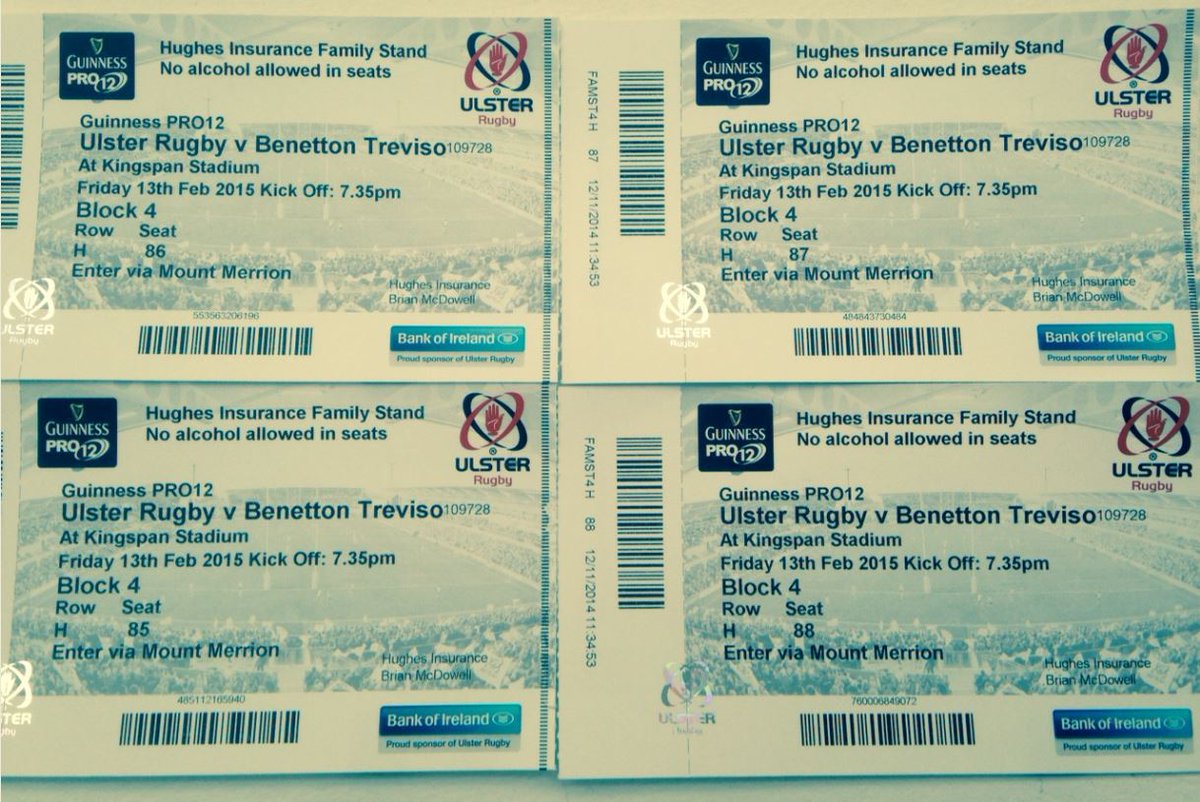 Hughes Insurance (@hughesinsurance) on Twitter photo Win 4 tickets to <a href="/UlsterRugby/">Ulster Rugby</a> vs <a href="/scarlets_rugby/">Scarlets Rugby</a> this Friday at the Kingspan! Follow & RT to enter #WEAREFAMILY Win 4 tickets to <a href="/UlsterRugby/">Ulster Rugby</a> vs <a href="/scarlets_rugby/">Scarlets Rugby</a> this Friday at the Kingspan! Follow & RT to enter #WEAREFAMILY