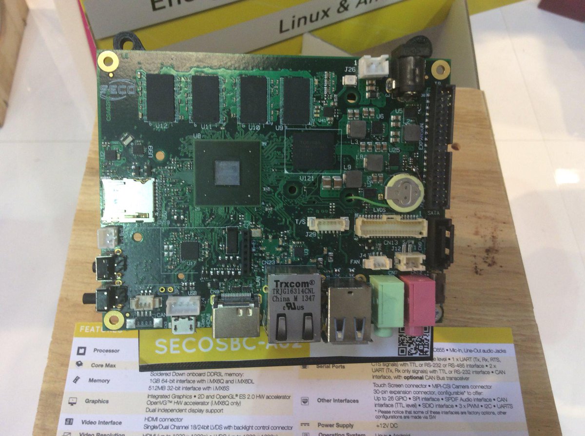 UDOO_Board's tweet image. And don&apos;t miss the chance to take a close look at #SECOSBCA62! #emb2015 #embeddedworld2015 #TheBoard4Industry #IoT