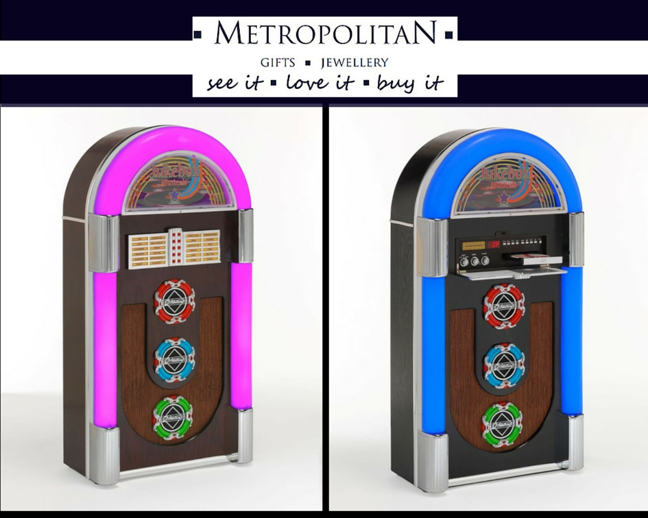 Metrogifts's tweet image. Retro-Style Steepletone CD Rock Zero 25 Jukebox With CD Player Radio MP3: amzn.to/1JlLFqM