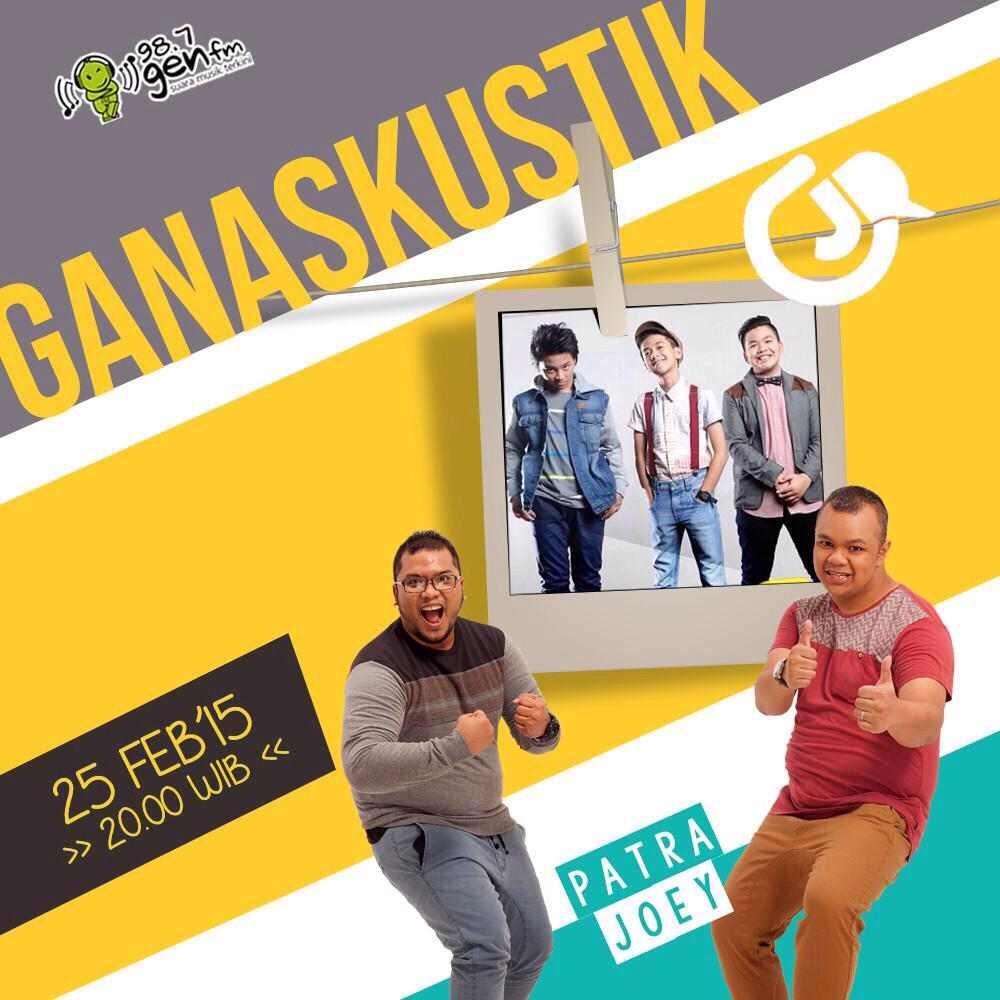 MALAM INI! CJR Live Ganaskustik bersama Patra-Joey di 987Genfm. JAM 20:00 😘💟 <a href="/CJRisCJR/">CJR</a>
