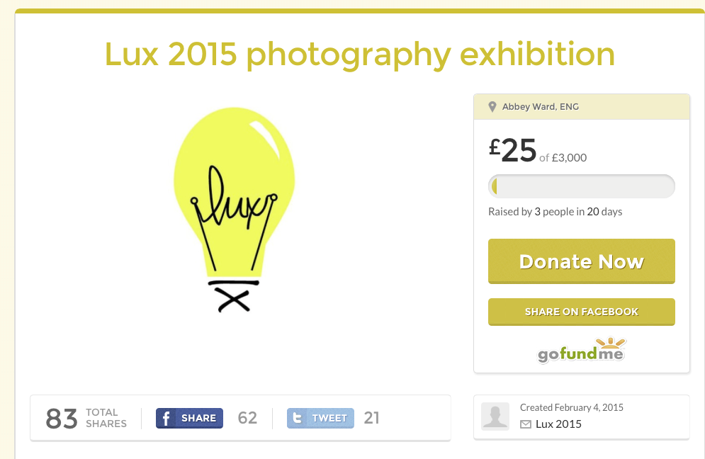 2015lux's tweet photo. Great!! £25 :D we're really happy with this and so thankful, one step closer :)  http://t.co/9idsDS91xk #fundraising http://t.co/vJIKSIhIvn