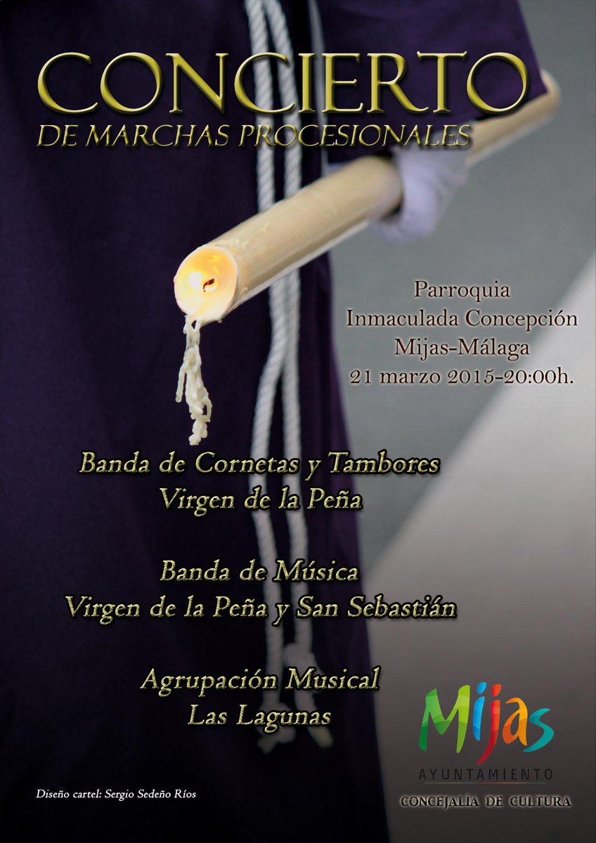amlaslagunas's tweet photo. Cartel del concierto de marchas procesionales en el que participaremos el próximo 21 de marzo en #Mijas. http://t.co/dxaDHaSIqL