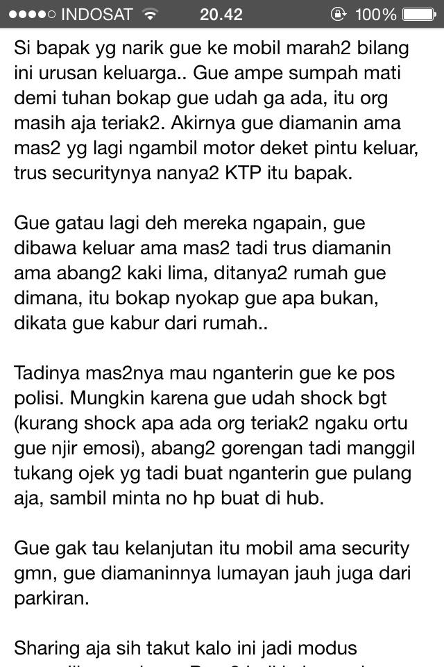 aMrazing's tweet photo. Penculik makin hari makin banyak modusnya. Retweet dan sebarkan ini ya, guys. Serem! http://t.co/8pKjzzZezO -pic via @uqoh