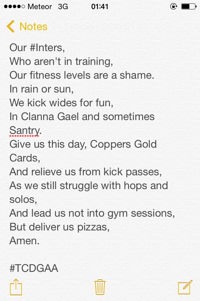 Please RT our pre-game prayer 4 the #Inters @copperfacejacks @dubmatchtracker @joedotie <a href="/hoganstandgaa/">hoganstand.com</a> <a href="/HigherEdGAA/">GAA Higher Education</a>