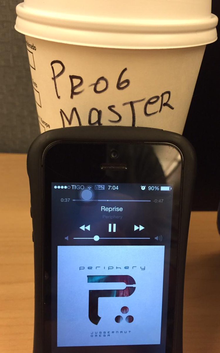 MauSalazar's tweet image. Mi desayuno : Café y @PeripheryBand #ProgMaster