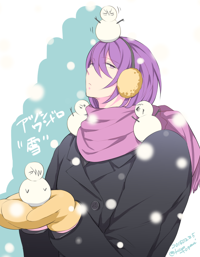 アツシと陽泉メンバー雪だるま。お題は「雪」でした！ #紫原敦版深夜の