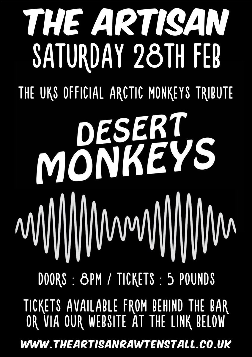 Think you look good on the dance floor? <a href="/ArcticMonkeys/">Arctic Monkeys</a> tribute <a href="/desertmonkeys2/">the desert monkeys</a>  &amp; Indie, Motown, Mod DJs this Sat!