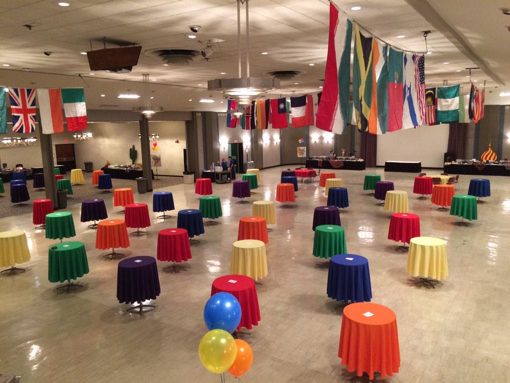 UKCommonReading's tweet photo. Getting ready for Taste of Our World today! #seediversity http://t.co/dP3yW1JZE7