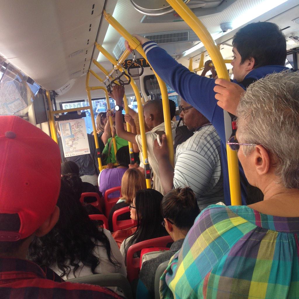MikeObery's tweet photo. @MyCiTiBus route 102, we need more buses / bigger buses during peak hours! Dont blame the strike this is everyday!! http://t.co/EKEj8nZkQp