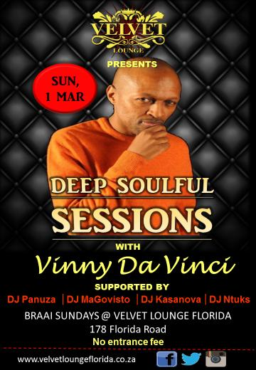 VELVET_FLORIDA's tweet photo. Deep Soulful Sessions with Vinny Da Vinci @ Velvet Lounge this Sunday!!! catch us on fire!!! don't miss out...... http://t.co/eO4NzU0rqt