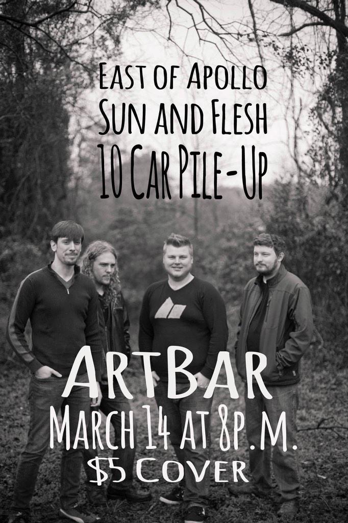 10CPU's tweet photo. Come see us , @eastofapollo and @sunandflesh in March at Art Bar! http://t.co/mMQv2exyRe